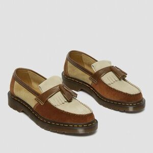 Dr Martens adrian CF stead leather tassel loafers tan brown